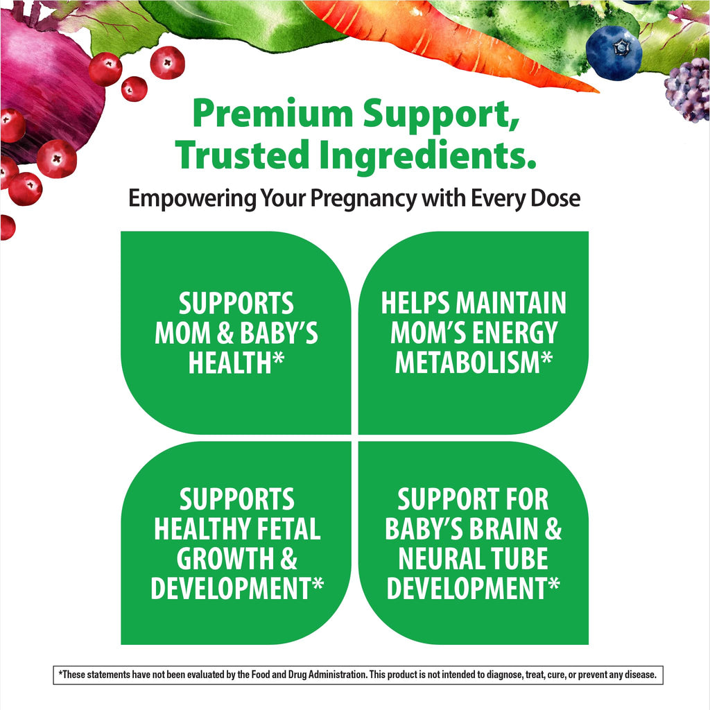 Rainbow Light Prenatal One Multivitamin Support from Conception to Postnatal, High Potency, Clinically Proven Absorption of Vitamin D, B2, Folate, Calcium