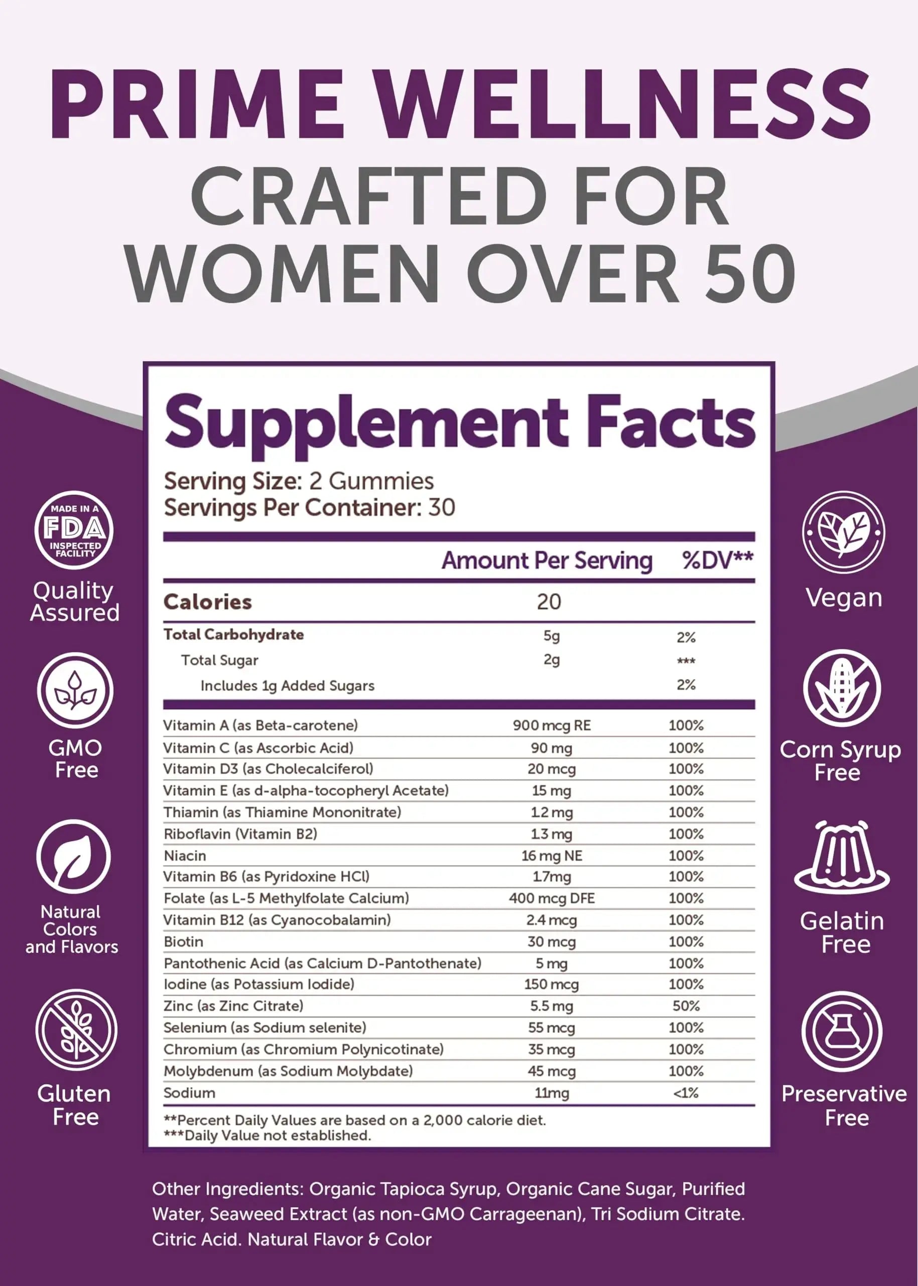 Lunakai USA Made Women’s 50+ Multivitamin & Vitamin D3 Gummies Bundle, Supports Bone, Heart, Immune & Energy Health, Non-GMO, Gluten-Free, Delicious Strawberry & Pineapple Flavors, 60ct Each Lunakai Au supplements