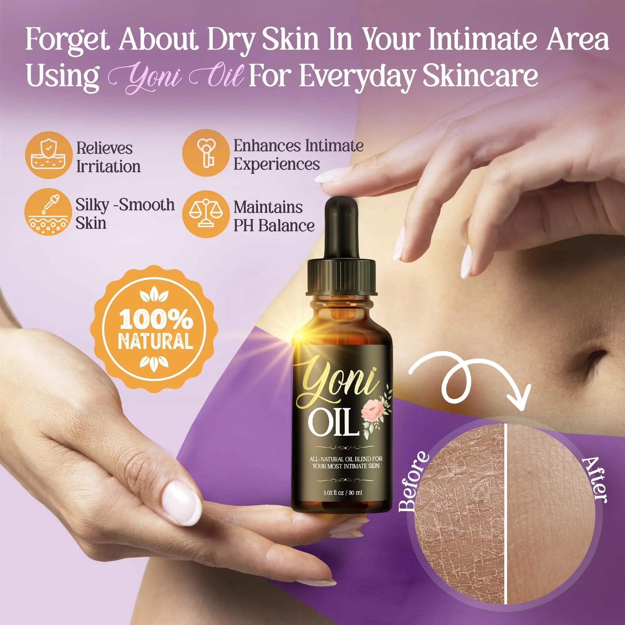 vibraxlabs Yoni Oil 1 Oz. Rose Scented Daily Feminine Wash Vulva Oil for pH Balance and Female Dryness vibraxlabs Au supplements