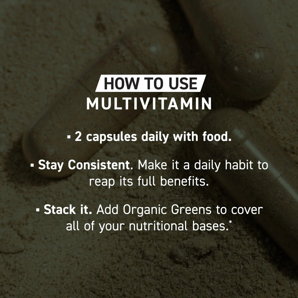 Kaged Multivitamin Capsules | Unflavored | Whole Foods Organic Fruits & Veggies | Plant Based Vegan Multivitamin Kaged Au supplements