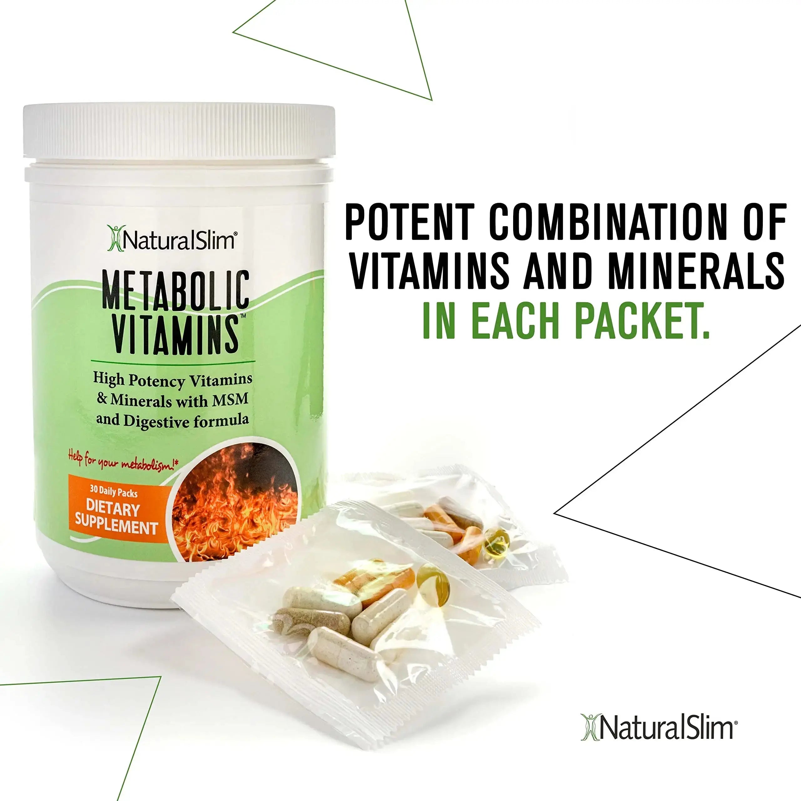 NaturalSlim Metabolic Vitamins - Combination of High Potency Multivitamins, Minerals, B Complex, Msm, & Digestive Formula Supplements NaturalSlim Au supplements