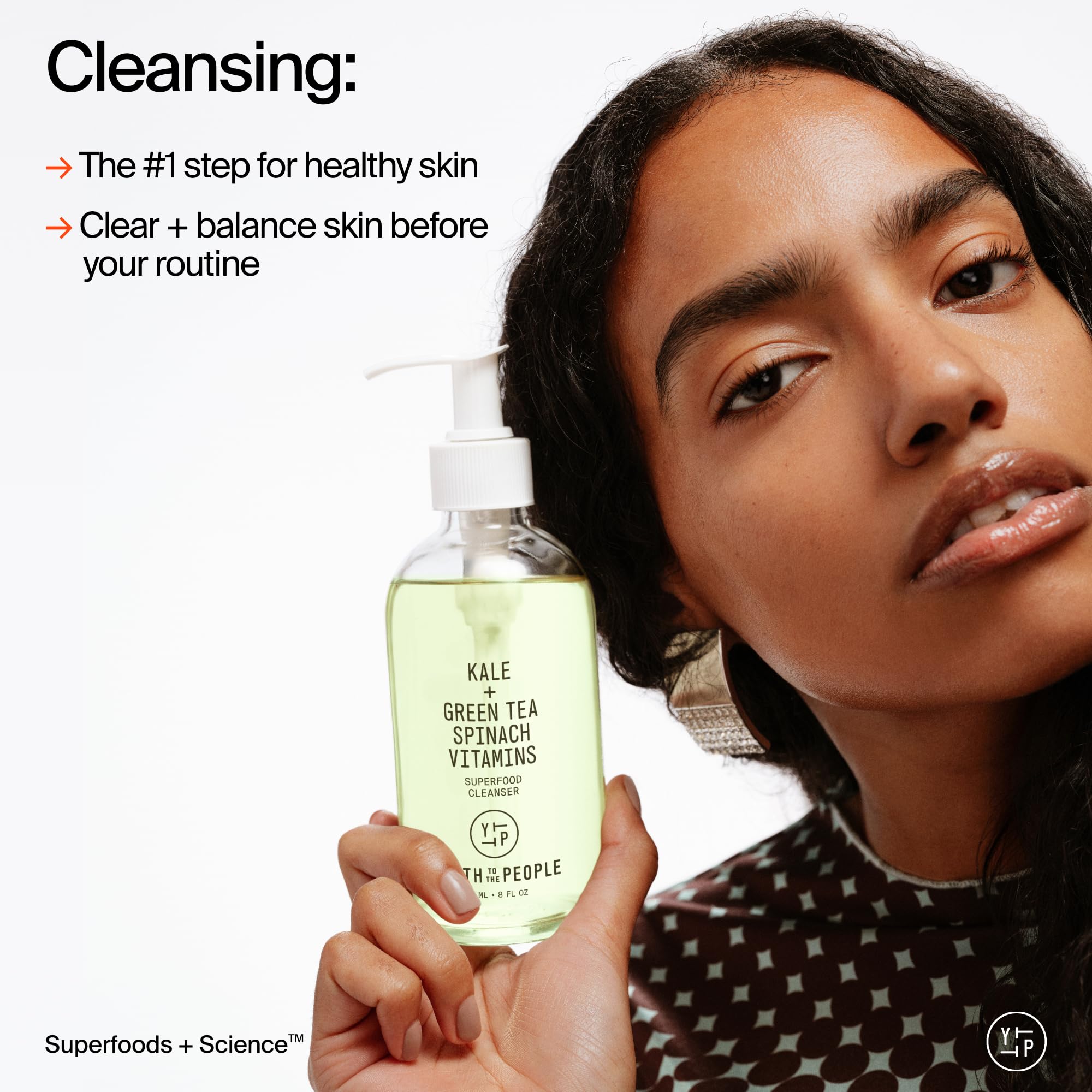 Youth To The People Superfood Facial Cleanser Full Size - Kale + Green Tea Daily Face Wash