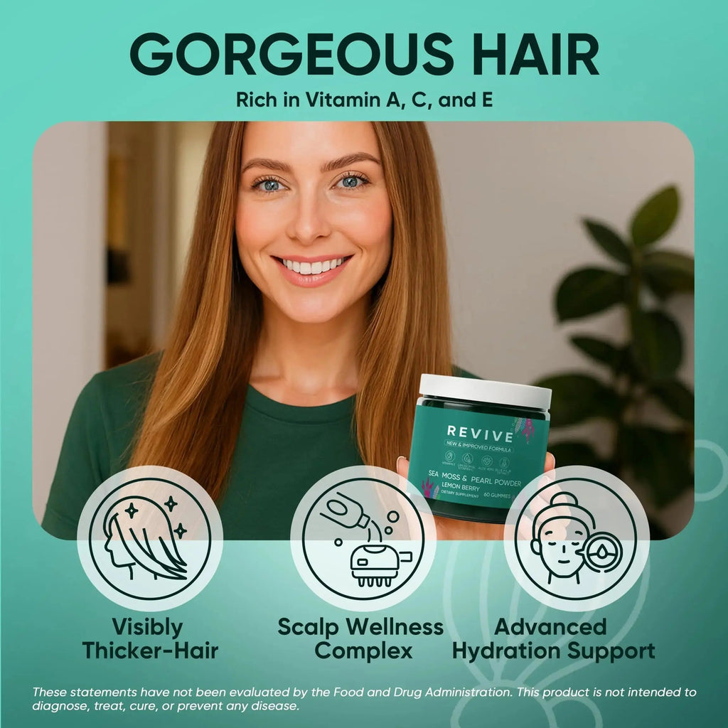 Neonomicon Balmbare Revive Gummies for Hair Loss - Sea Moss Gummies with Vitamin C, Vitamin E, Aloe Vera, Pearl Powder Supports Faster Hair Growth Neonomicon Au supplements
