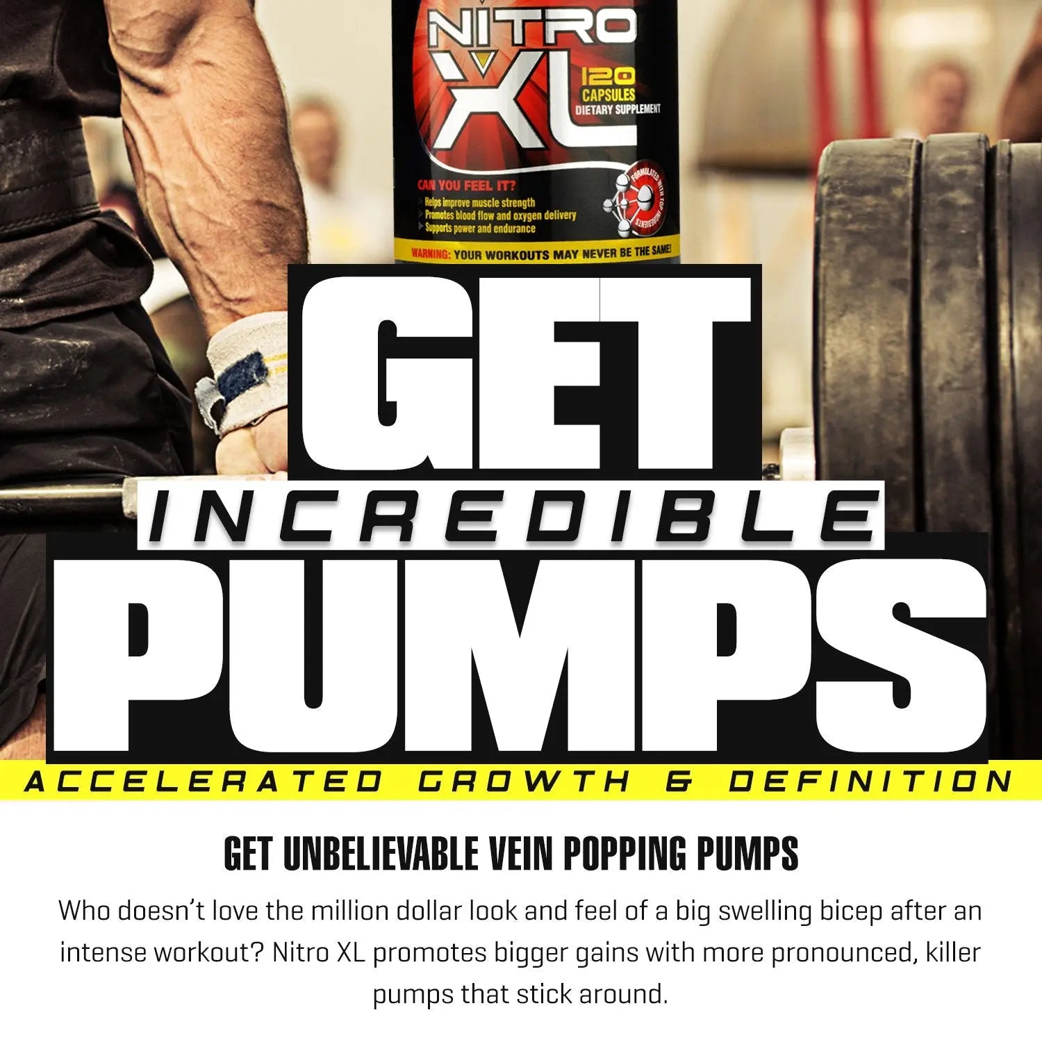 Nitro XL | Nitric Oxide Bodybuilding Supplement – with L-Arginine | Build Muscle Mass Nitro XL Au supplements