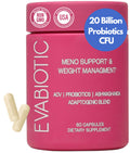Complete Menopause Vitamins - Ashwaghanda, Probiotics, ACV for Weight Management, Hot Flashes, Night Sweats, Bloat, Hormone Balance - Vegan 60 Caps Menopause Supplements for Women Non-GMO EVABIOTIC Au supplements