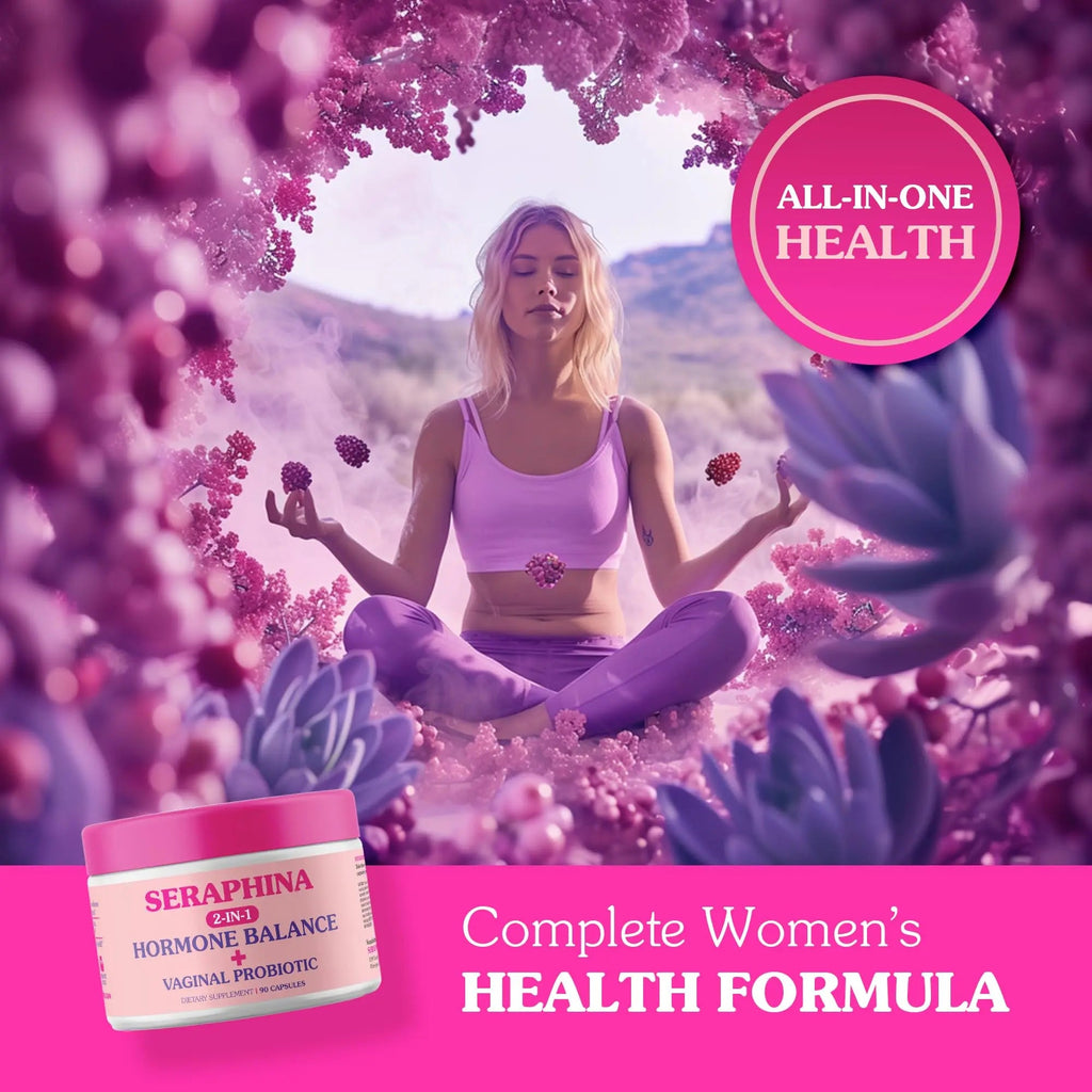 Seraphina 2-in-1 Vaginal Probiotics for Women + Hormone Balance - 90 Capsules for Complete Feminine Seraphina Au supplements