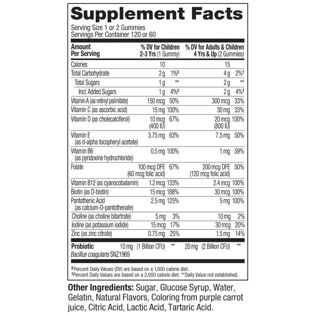 OLLY Kids Multivitamin & Probiotic Gummy, Digestive Support, Vitamins A, D, C, E, B, Zinc, Chewable Supplement OLLY Au supplements