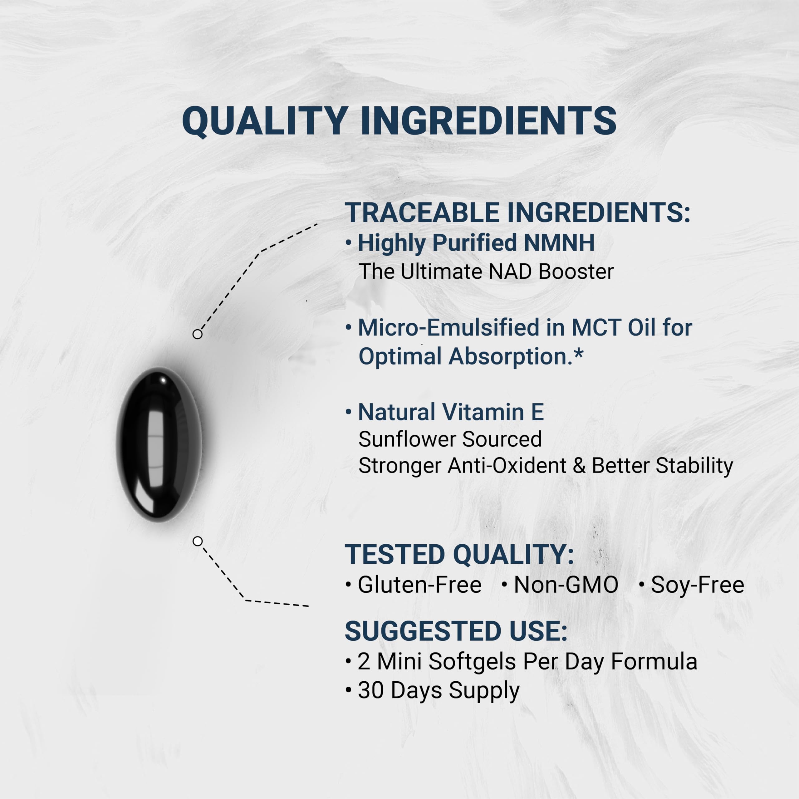 Naturalis Liposomal NMNH 300mg (NMN Alternative) | Boost NAD+ Levels & Support Healthy Aging* | Bioenhanced with Vitamin E for Advanced Absorption, Stability & Antioxidant Protection* | 60 Softgels Naturalis Au supplements