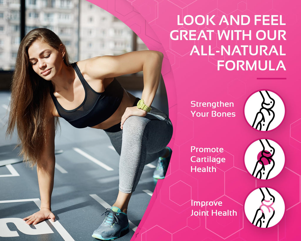 CogniTune Multi Collagen Peptides for Women with Biotin, Hyaluronic Acid, Vitamin C - 5 Types I II III V X Colageno Hidrolizado - 2000mg Hair Skin Nails Joints Support - 120 Capsules CogniTune Au supplements