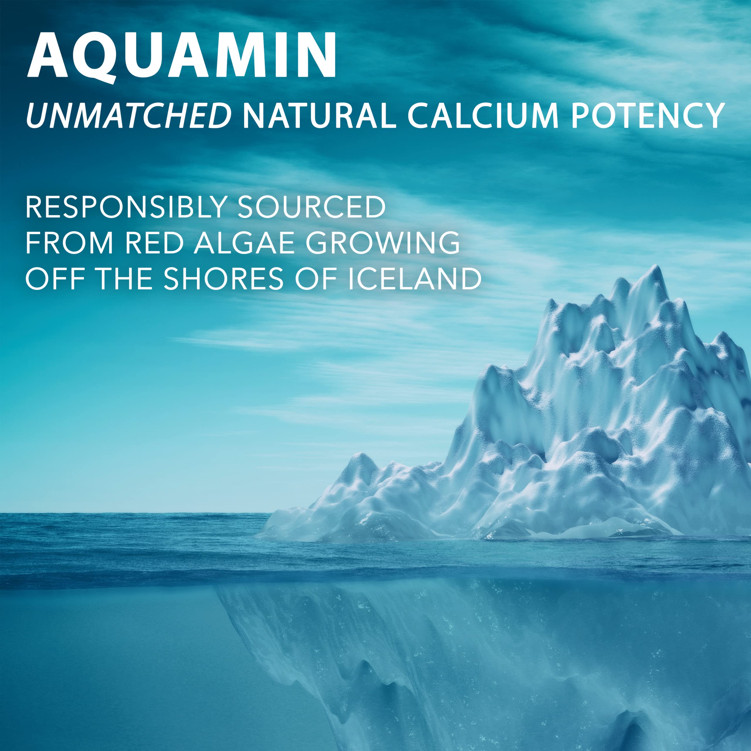 PlantFusion Vegan Calcium, Premium Plant Based Calcium (1000mg) Sourced from Icelandic Red Algae, Plus Magnesium, D3, K2