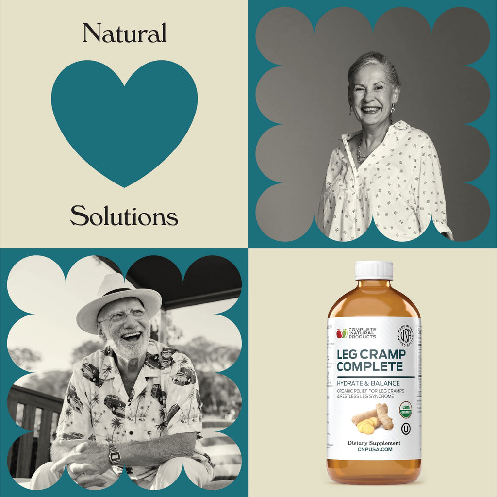 Organic Amish Leg Cramp Relief Liquid 16oz - Natural Muscle and Foot Support Supplement with Apple Cider Vinegar, Ginger, Garlic, Aloe, Fast Cramp Reducing Formula, Certified Organic, Made in USA Complete Natural Products Au supplements