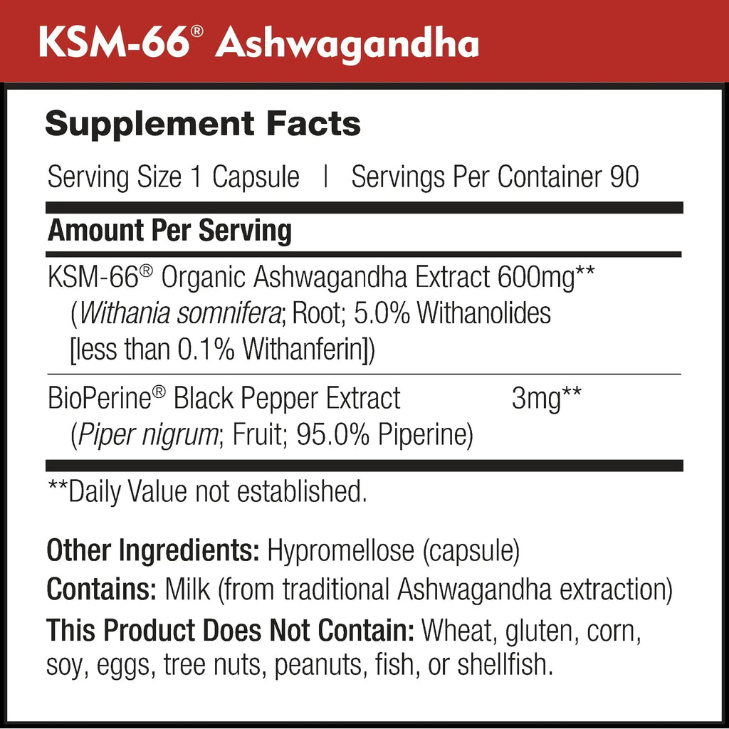 DailyNutra KSM-66 Ashwagandha 600mg Organic Root Extract - High Potency Supplement DailyNutra Au supplements