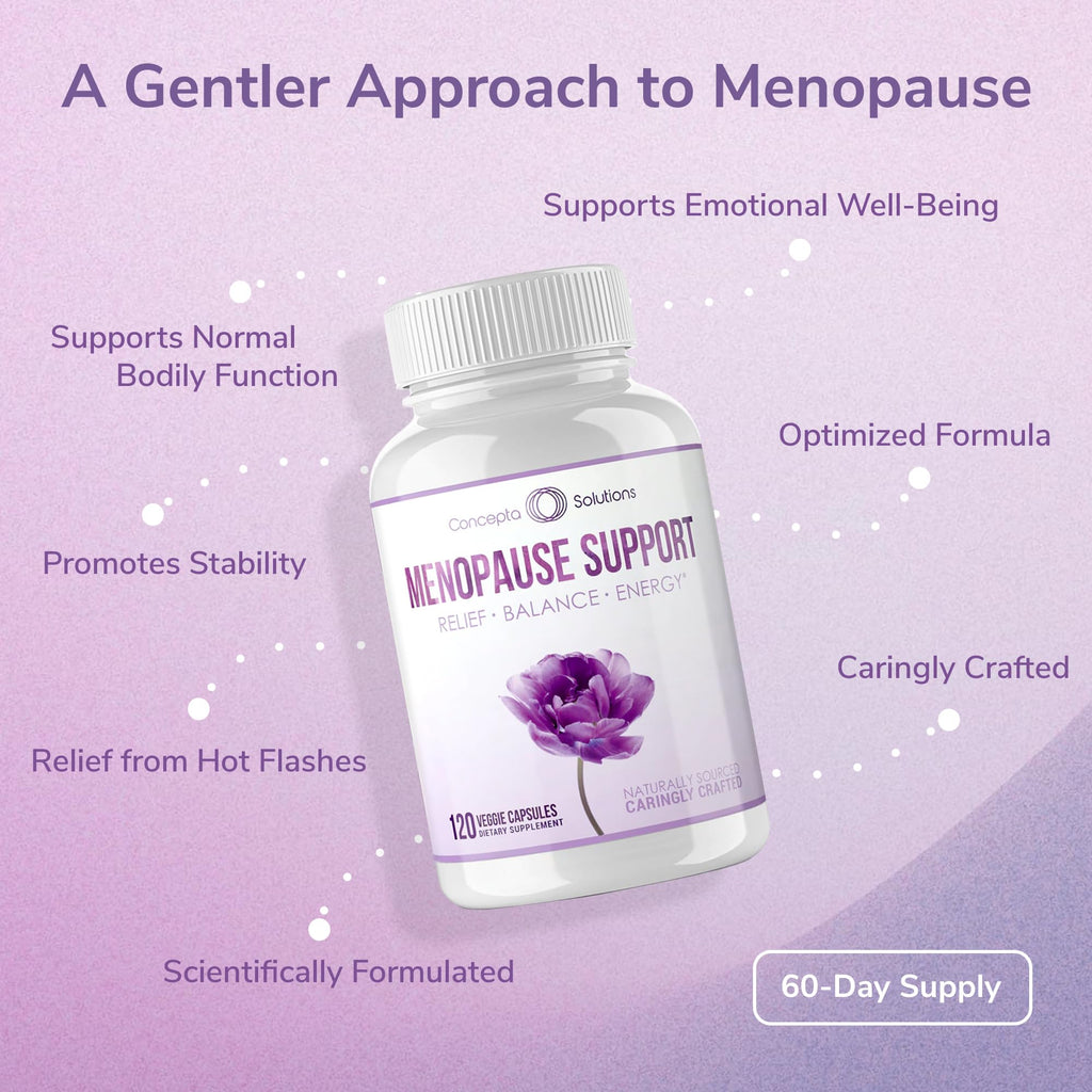 Concepta Solutions Menopause Support - Menopause Relief and Weight Management Support - for Hot Flashes, Night Sweats Relief and Energy - 120 Capsules - Made in USA Concepta Solutions Au supplements