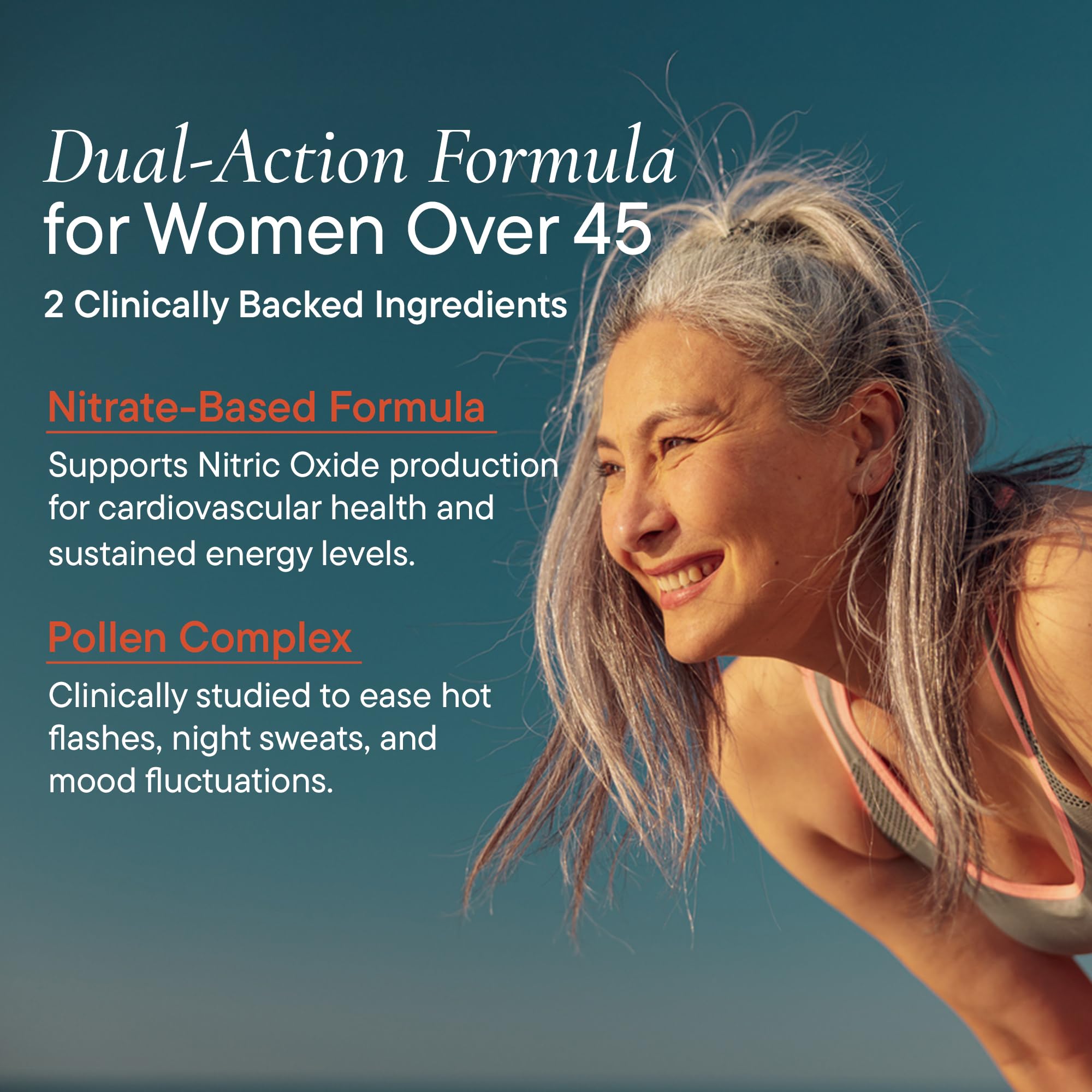 Berkeley Life Menopause and Heart Health Support Supplements - Hormone-Free Dual-Action Nitric Oxide Supplement for Menopause Symptom Relief & Healthy Blood Flow Support for Women - 60 Capsules Berkeley Life Au supplements