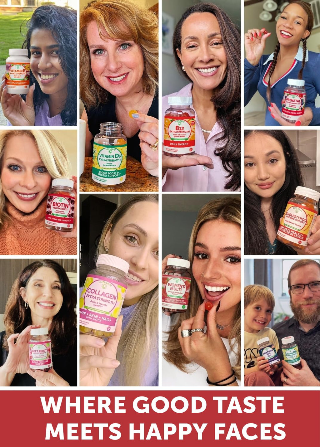 Lunakai USA Made Vitamin B12 Gummies 3000mcg, B12 Vitamins for Energy, Brain & Metabolism Support, Methylcobalamin for Adults, Women & Men,