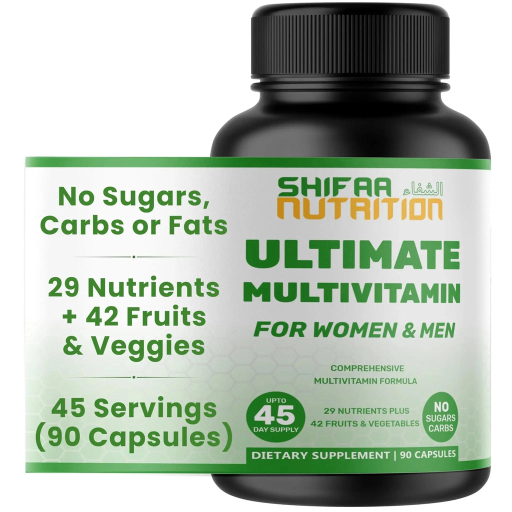 SHIFAA NUTRITION Halal Vitamins, Multivitamin for Women & Men – Comprehensive Support for Heart, Brain, Eye & Immune Health SHIFAA NUTRITION Au supplements