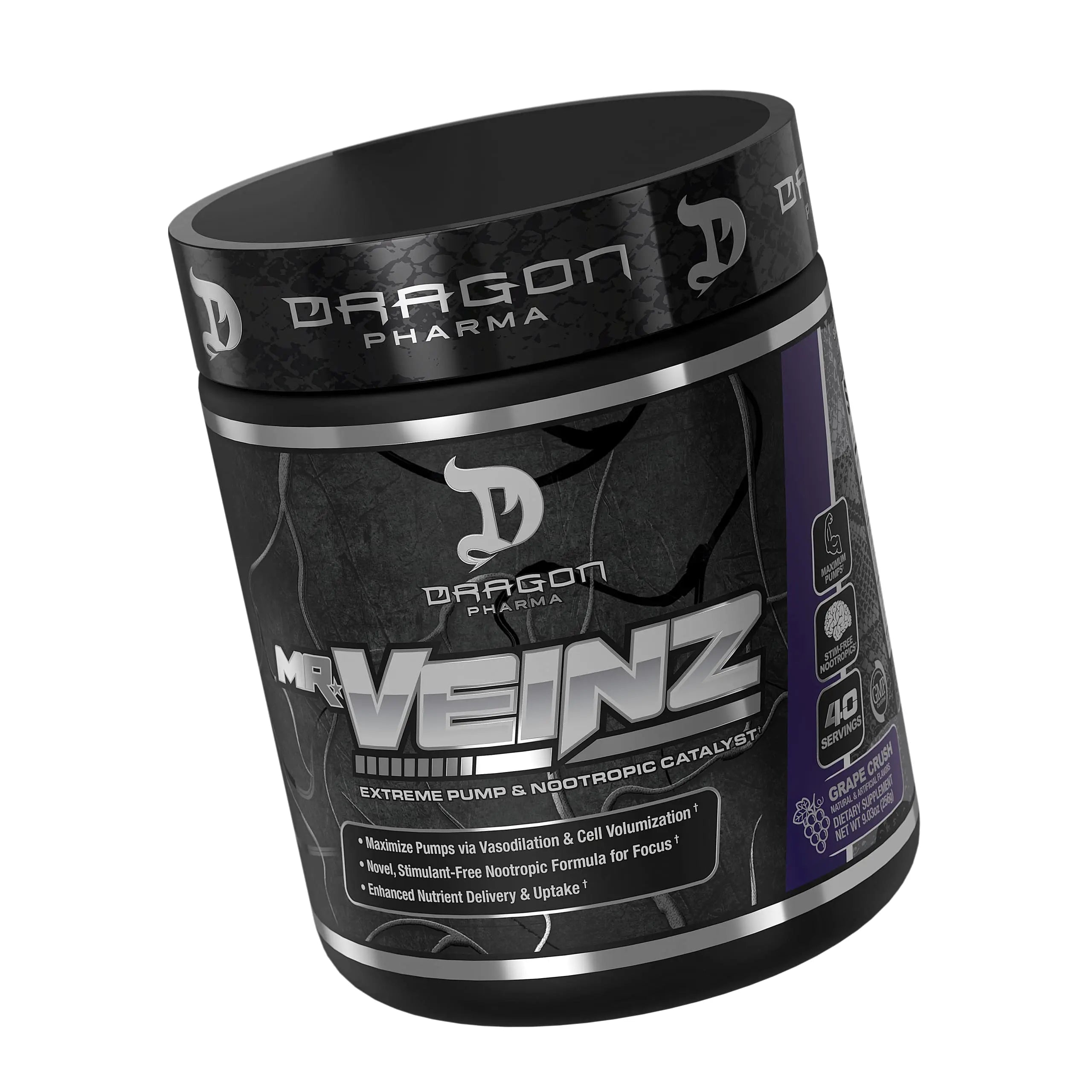DRAGON PHARMA Mr. Veinz Stim Free Pre-Workout, Extreme Pump & Nootropic Catalyst DRAGON PHARMA Au supplements
