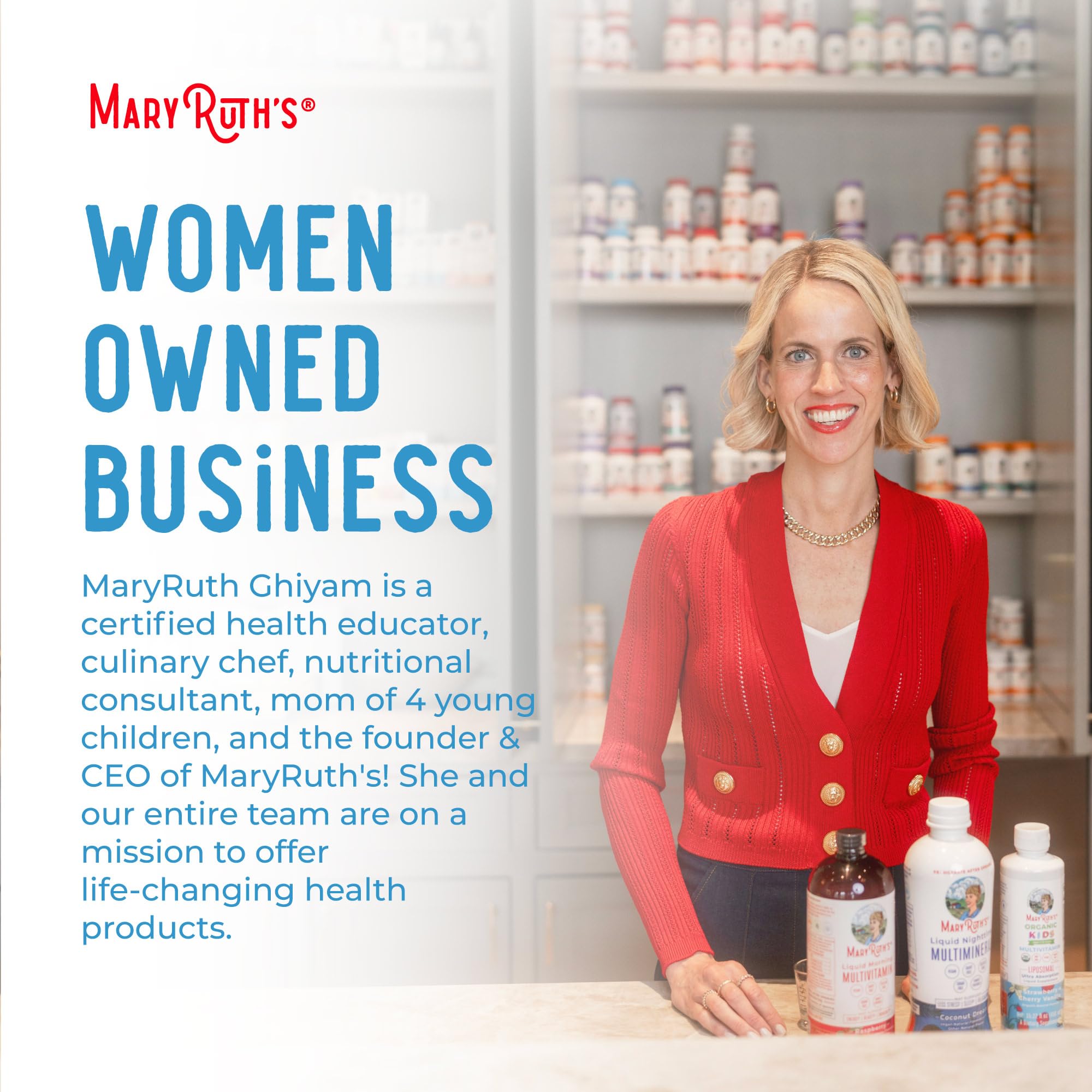 MaryRuth Organics Liquid Nighttime Multimineral | No Melatonin | Bedtime Routine | Magnesium Citrate | Calcium | Zinc | Vitamin D3| Available in 4 Flavors - Vegan | Sugar Free | Gluten Free | 32 Oz MARYRUTH'S Au supplements