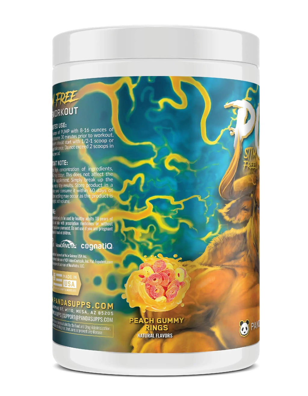 Underground Bio Labs Panda Supps Pump: Stimulant-Free Pre-Workout, No-Clump Formula Underground Bio Labs Au supplements