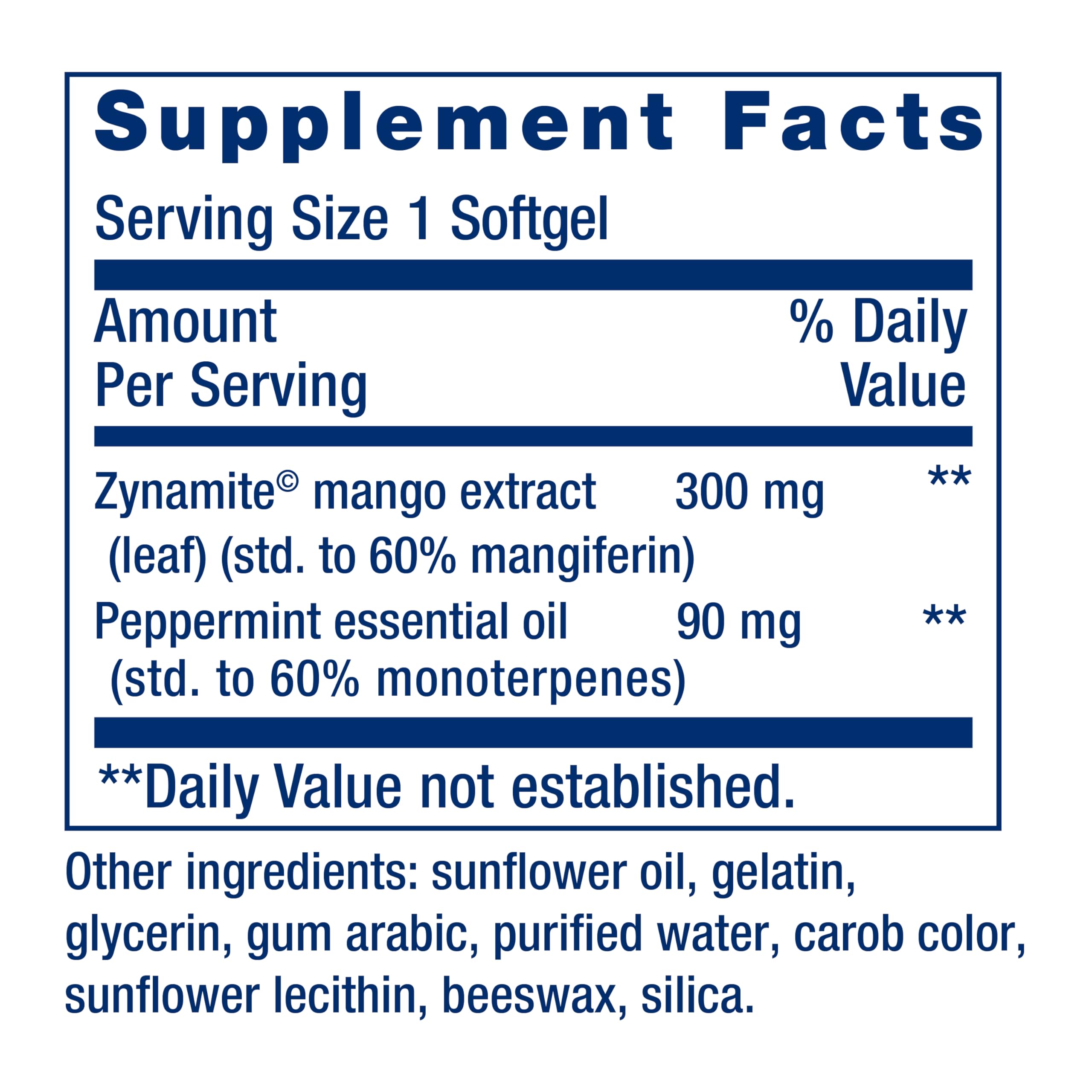 Life Extension Brain Fog Relief, Mango Leaf Extract, standardized Peppermint Oil, nootropic Brain Supplement for Clarity and Focus, Fast-Acting, Caffeine-Free, Gluten Free, Non-GMO, 30 softgels Life Extension Au supplements