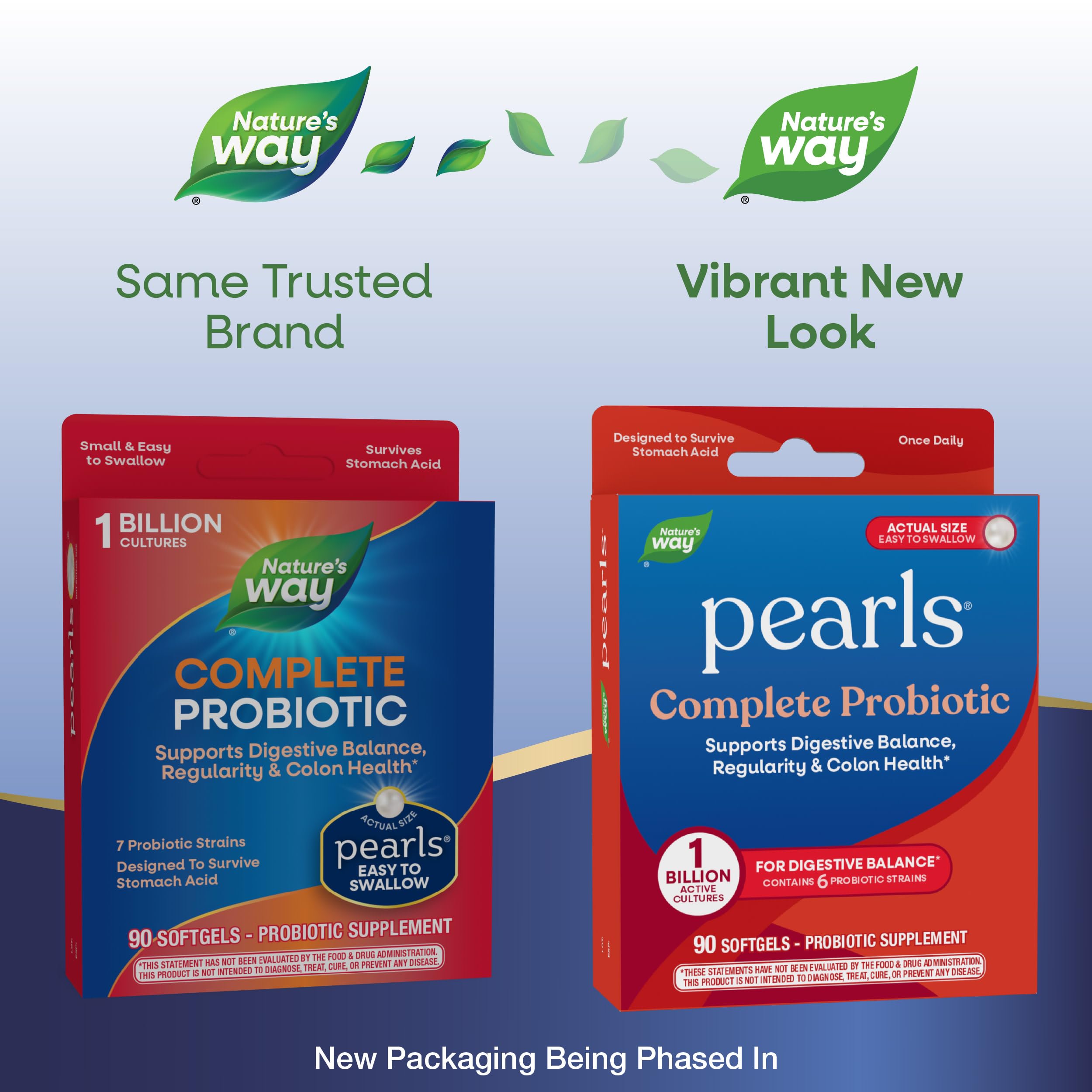 Nature's Way Probiotic Pearls Complete, 1 Billion Live Cultures, 90 Softgels Nature's Way Au supplements