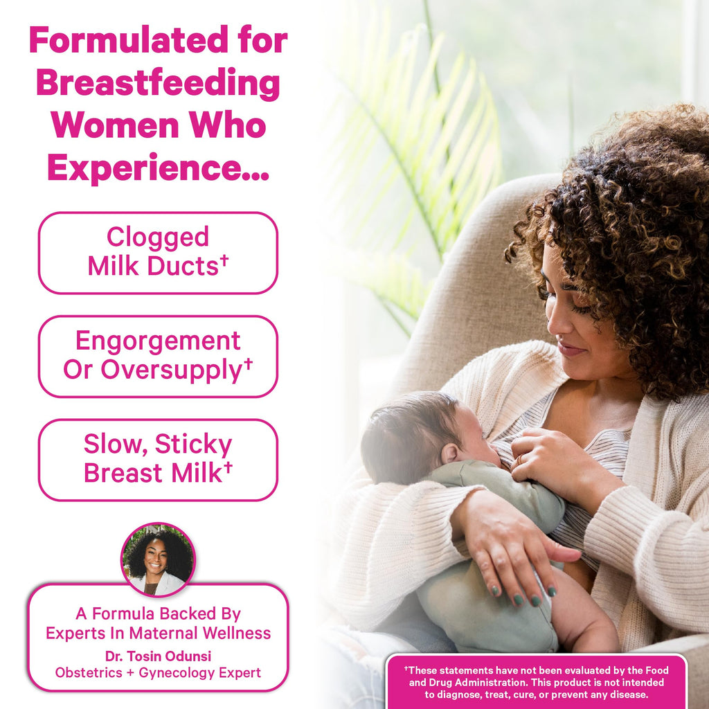 Pink Stork Sunflower Lecithin Supplement - 1200 mg for Clogged Milk Ducts - Breastfeeding Essentials for Postpartum Moms -