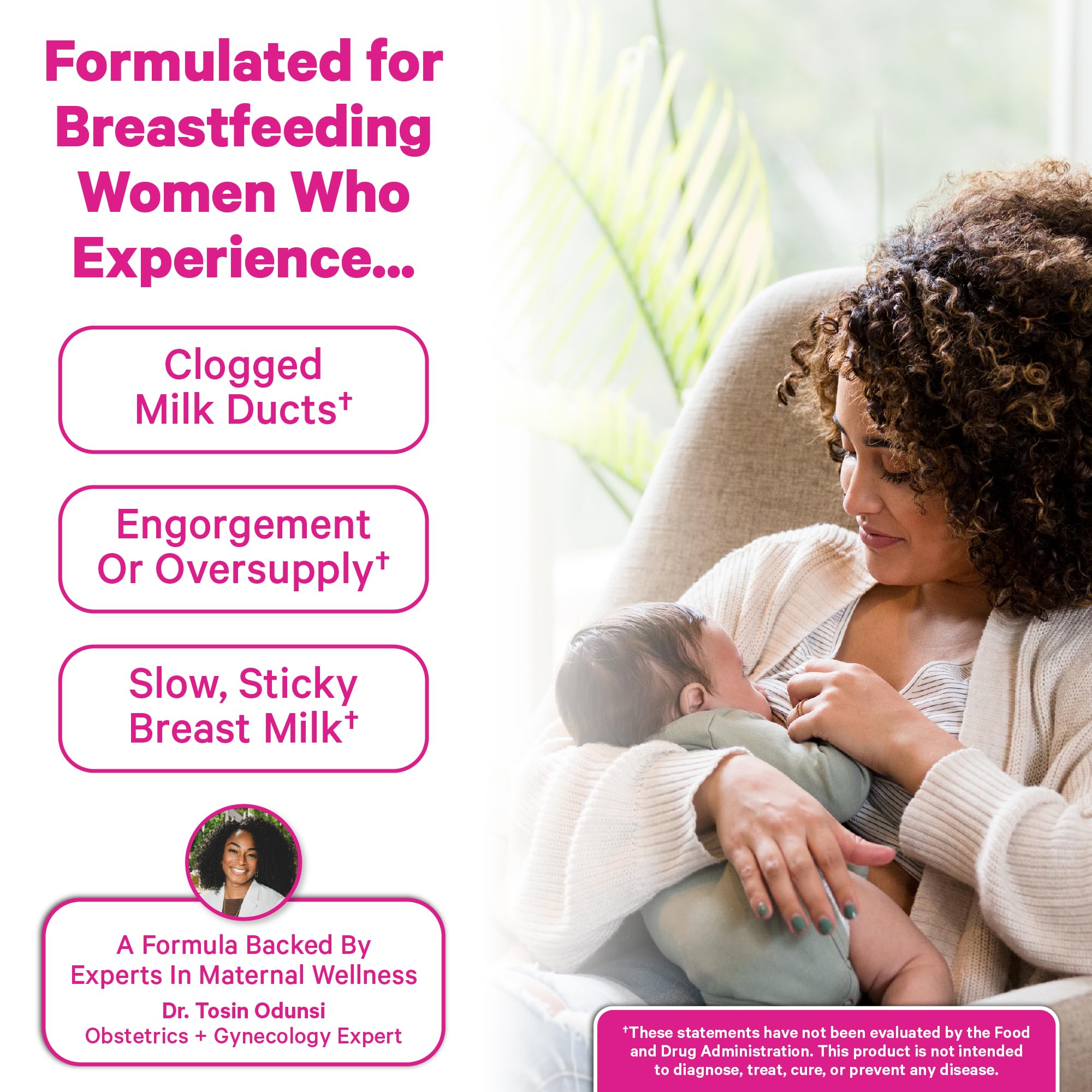 Pink Stork Sunflower Lecithin Supplement - 1200 mg for Clogged Milk Ducts - Breastfeeding Essentials for Postpartum Moms -