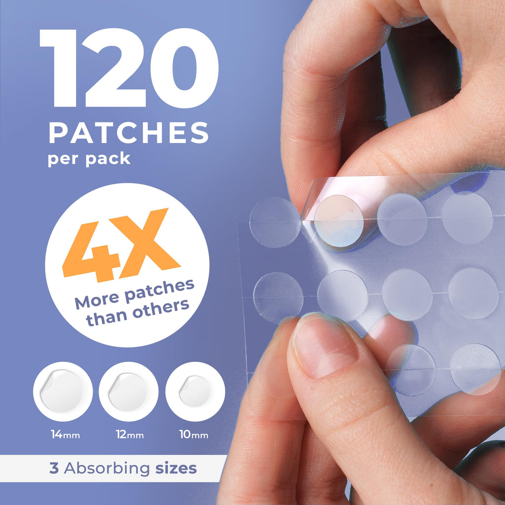 PatchRx Salicylic Pimple Patches (120 Pack), Salicylic Acid Acne Patches with Tea Tree Oil