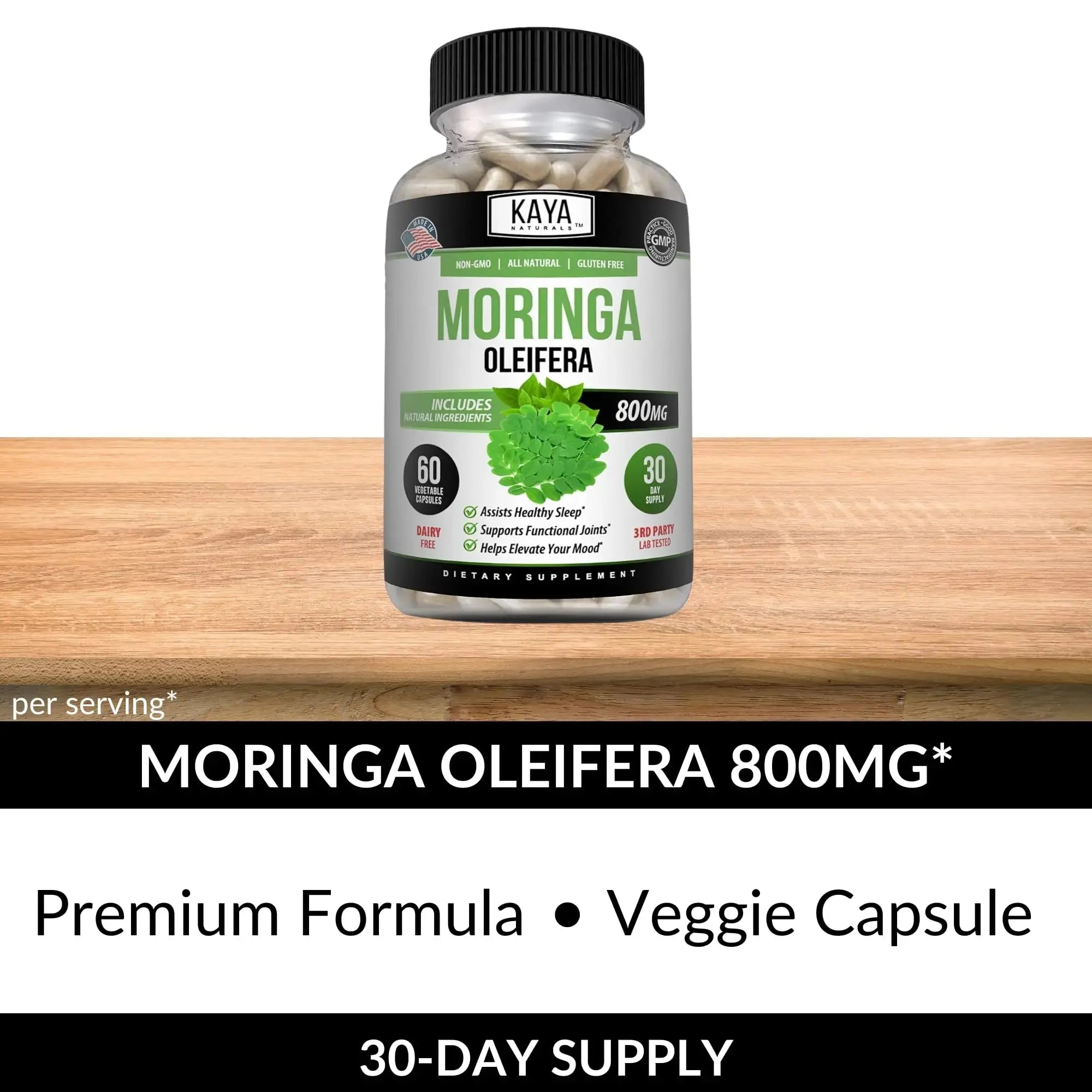 Kaya Naturals Moringa Leaf Extract - Complete Greens Superfood Supplement - Pure Miracle Tree Moringa - Boost Energy Naturally Kaya Naturals Au supplements