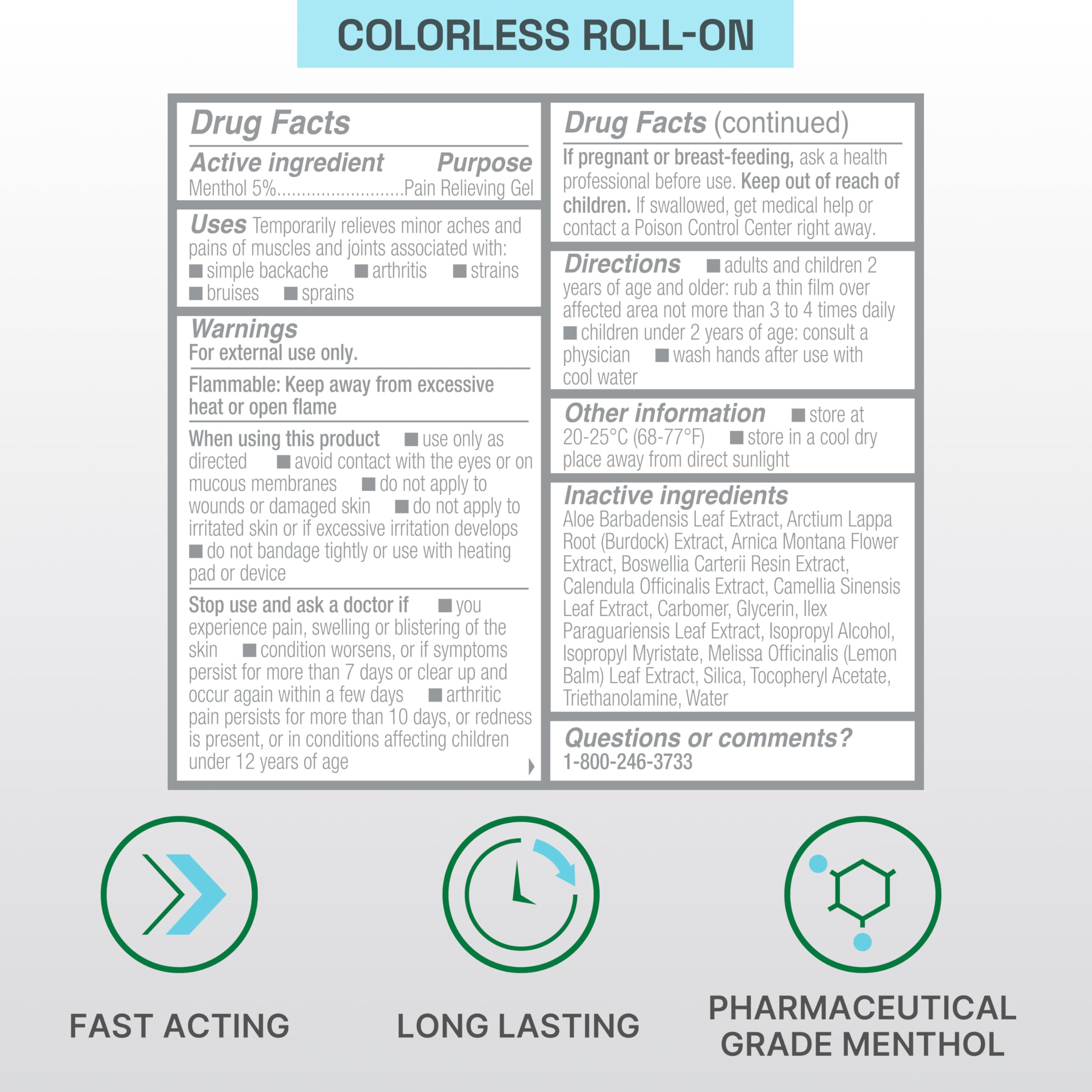 Biofreeze Professional Colorless Pain Relief Roll On, Knee & Simple Backache Relief, Arthritis Pain Reliever, Neck Pain Relief, Cooling Joint Pain Relief, Roll-On Menthol Gel 3 Fl Oz Biofreeze Au supplements