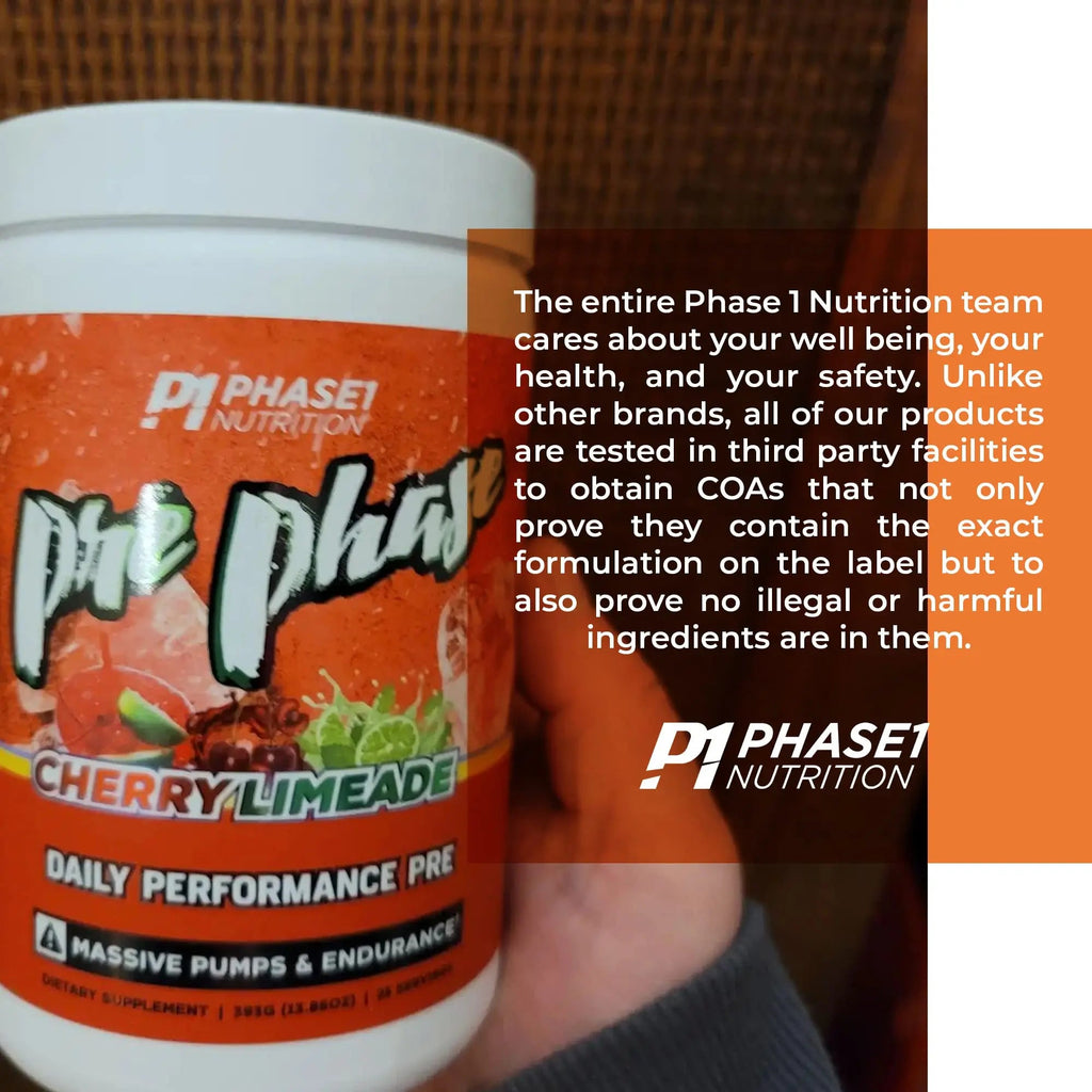 Pre Phase Daily Driver Preworkout - Phase 1 Nutrition (Cherry Limeade, 25 Servings) Phase One Nutrition Au supplements