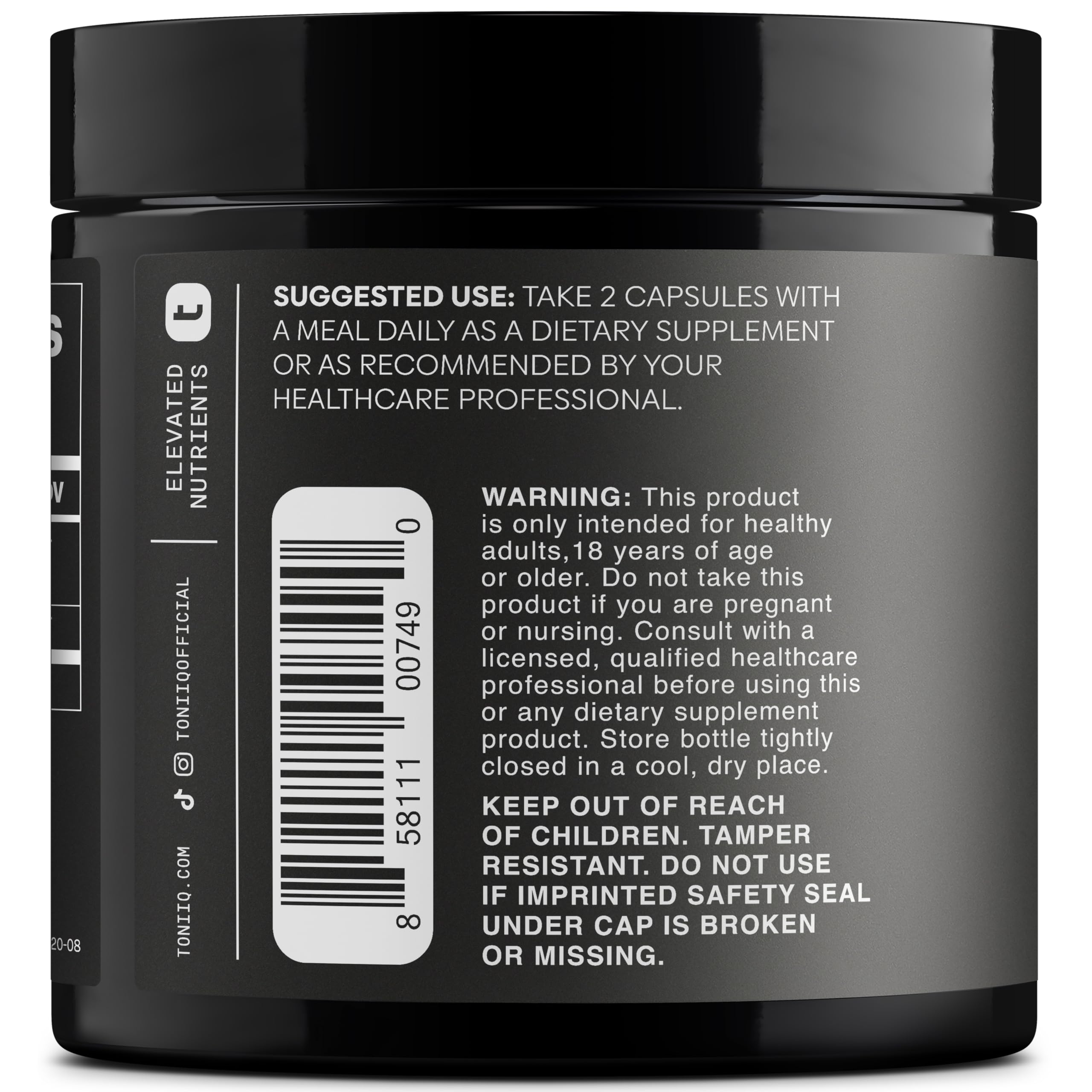 Toniiq Tribulus Terrestris for Men - Ultra High Potency 25:1 Extract with 95% Saponins - 1300mg Pure & Concentrated Formula - Third-Party Lab Tested for Purity & Quality - 120 Capsules Toniiq Au supplements