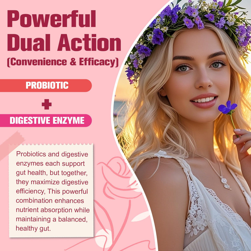 Totaria Probiotics for Women, 120 Billion Women Probiotic, with Akkermansia, Digestive Enzymes & Prebiotics, Cranberry, D-Mannose, for Gut, Vaginal, Urinary