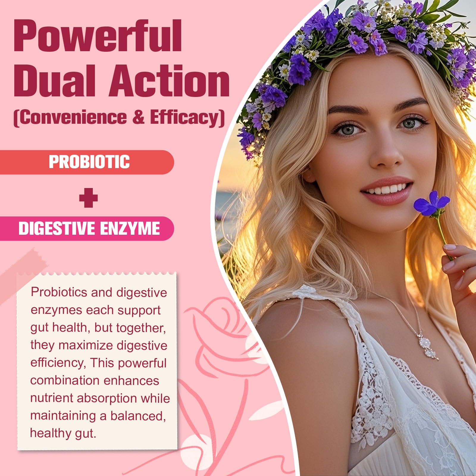 Totaria Probiotics for Women, 120 Billion Women Probiotic, with Akkermansia, Digestive Enzymes & Prebiotics, Cranberry, D-Mannose, for Gut, Vaginal, Urinary