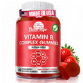 Sugar Free Vitamin B Complex Gummies - Vitamin B12, B7, B6, B3 (Niacin), B5, B8, B9 (Folate)- Third Party Tested- Prenatal, Vegan Diet, Older Adults