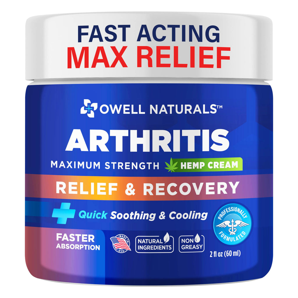 Owell Naturals Joint & Muscle Cream, Deep Penetrating, Maximum Strength Relief & Recovery for Joint & Muscles, Back, Knee, Legs, Hands, 2 Fl Oz Owell Naturals Au supplements