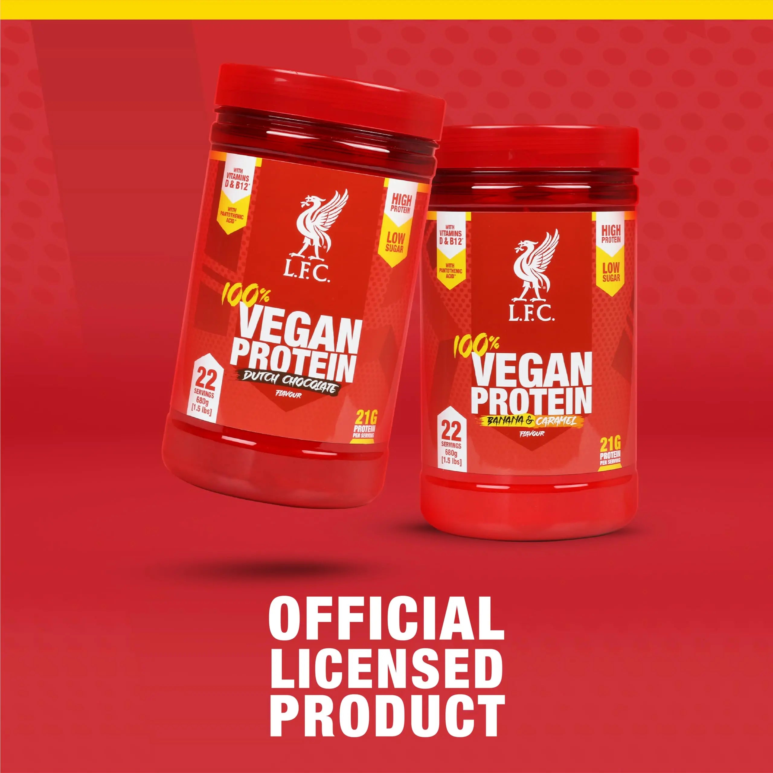 LFC Vegan Protein Powder Banana Caramel Flavour 680g 100% Vegan Protein Powder 21g High Protein, Vector Consumer Au supplements