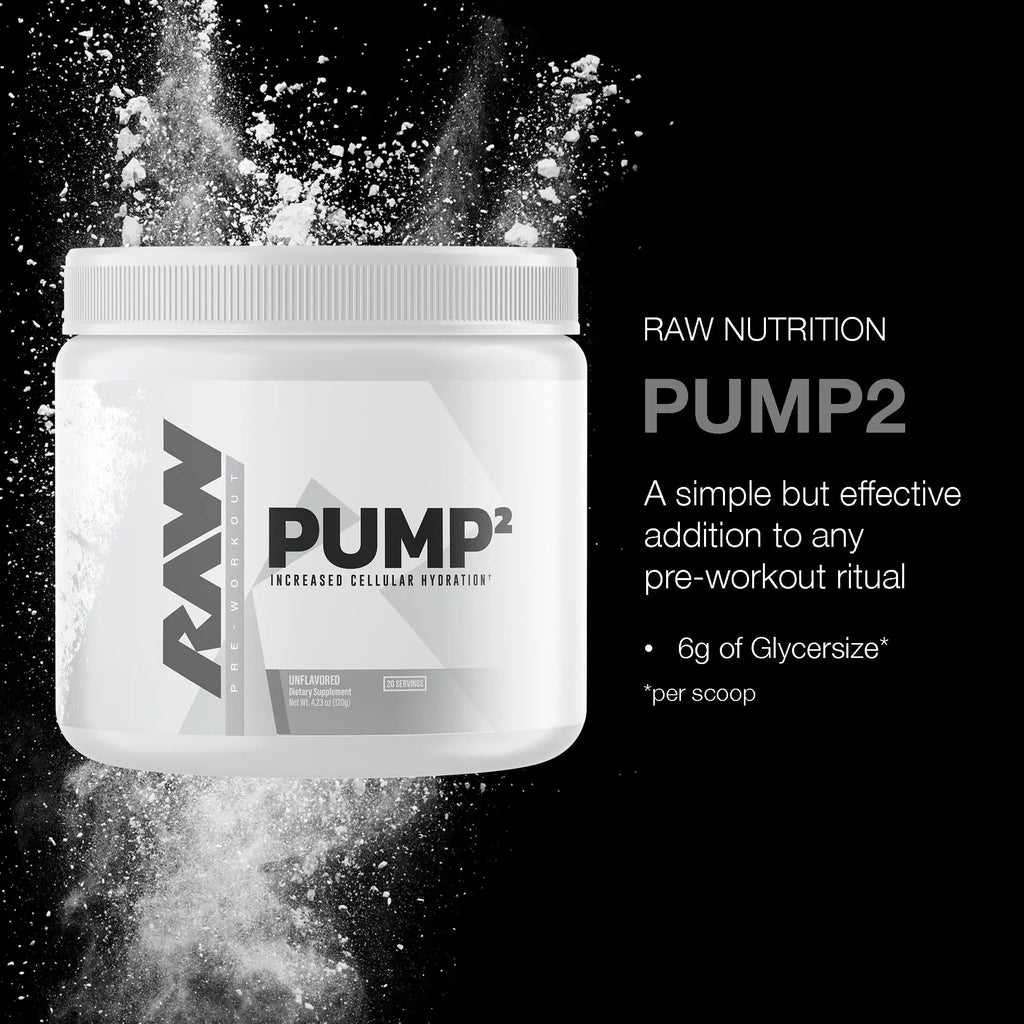 RAW Pump2 Pre Workout | Glycerol Pump Pre Workout Supplement, Pair Pump Supplement for Best Results Or Any Preworkout Powder | Enhanced Hydratio RAW Au supplements