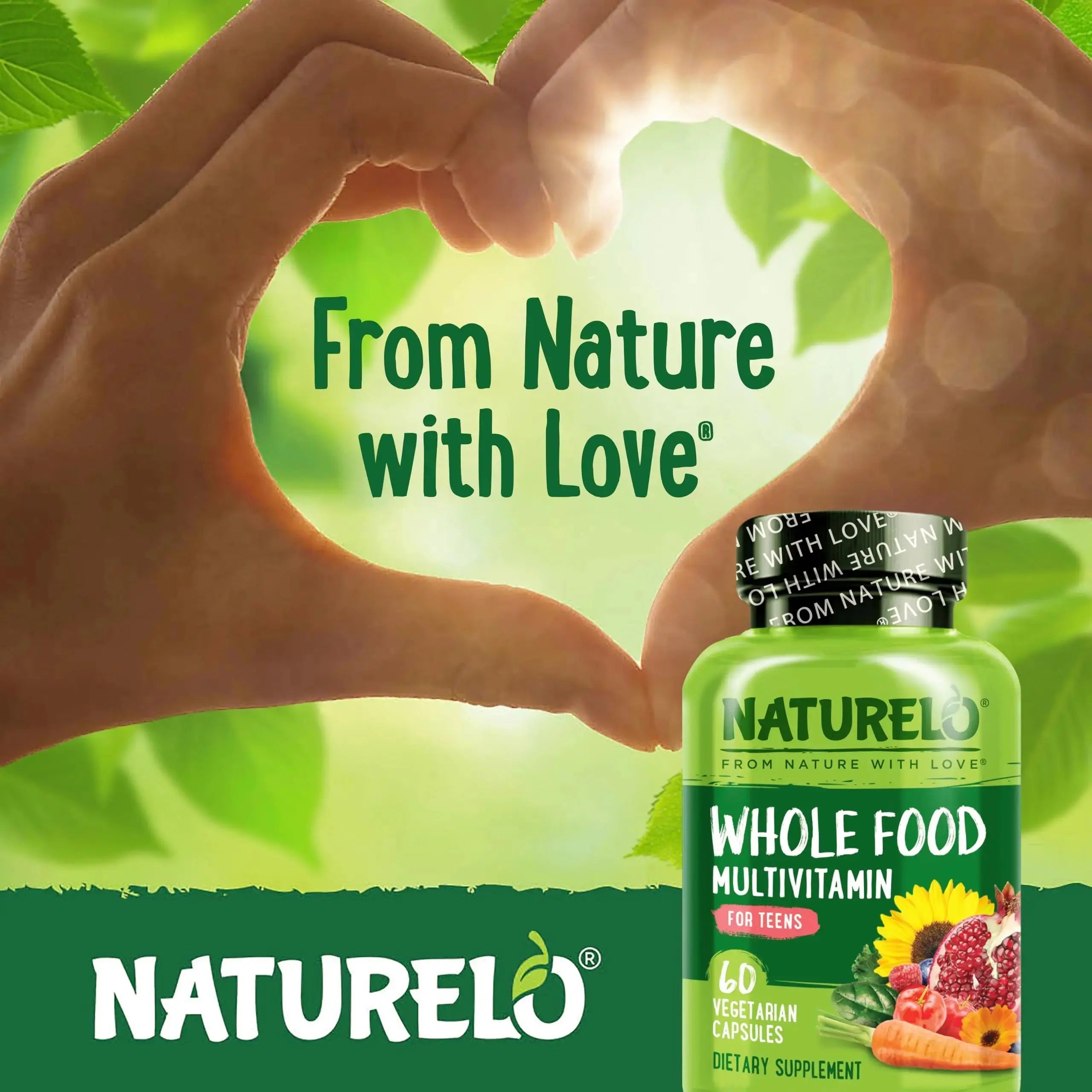NATURELO Teen Multivitamin - Whole Food, 60 Capsules and One Daily Multivitamin for Women, 60 Capsules - 2 Month Supply Bundle NATURELO Au supplements