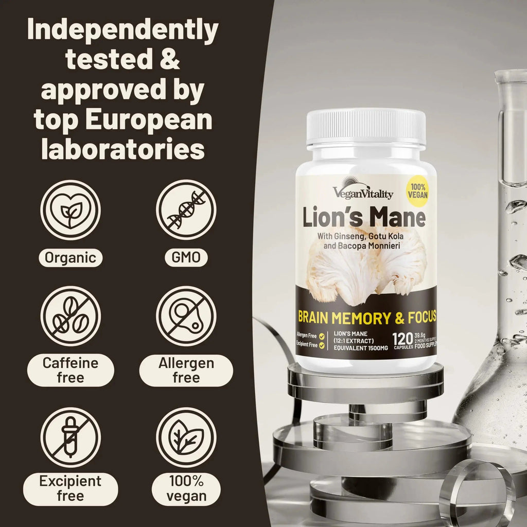 Vegan Vitality Lion's Mane x General Health Combo Bundle - 6 Months Lion's Mane and Multivitamins Vegan Vitality Au supplements
