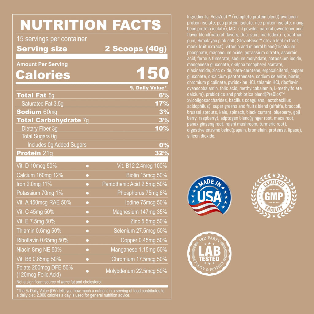UpNourish Vanilla Cookie Vegan Protein Powder 54 Superfoods Powder,1.5 Billion CFU Probiotics 21g Plant Based Protein,No Sugar No Dairy No GMO Dairy Free,Meal Replacement Shake Keto-Friendly Low-Carb Diet,15 Servings UpNourish Au supplements