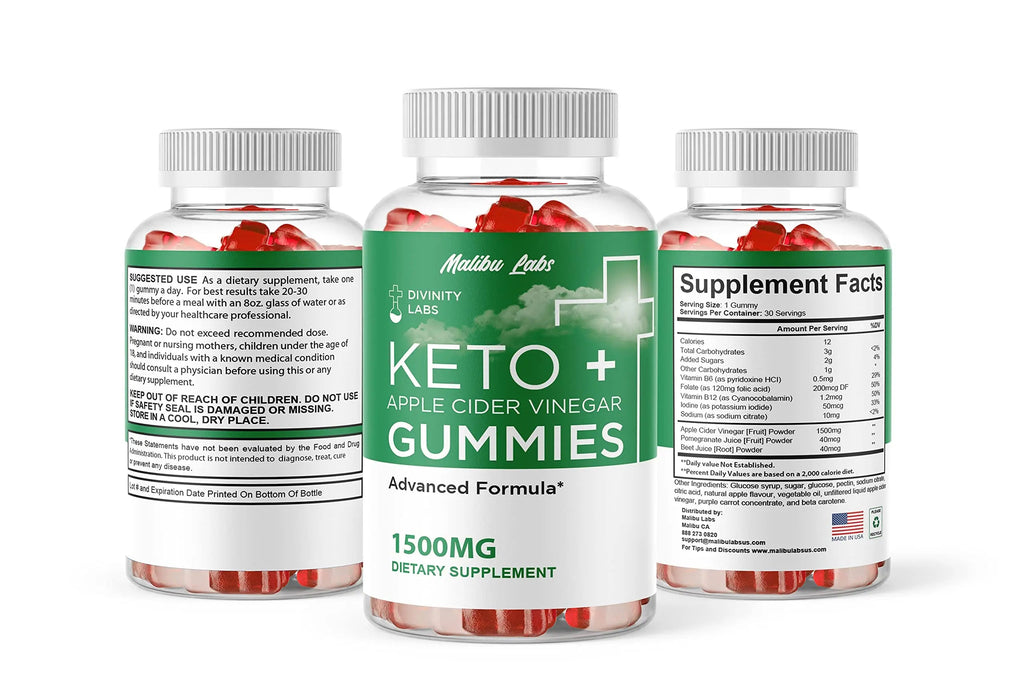 Divinity Labs Keto ACV Gummies, Apple Cider Vinegar Ketosis, New Strong Time Released Malibu Labs Au supplements