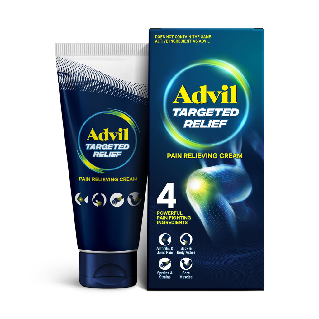Advil Targeted Relief Pain Relieving Cream, Up to 8 Hours of Powerful Relief of Minor Arthritis Pain, Joint Pain, Lower Back Pain and Muscle Pain - 2.3 oz Advil Au supplements