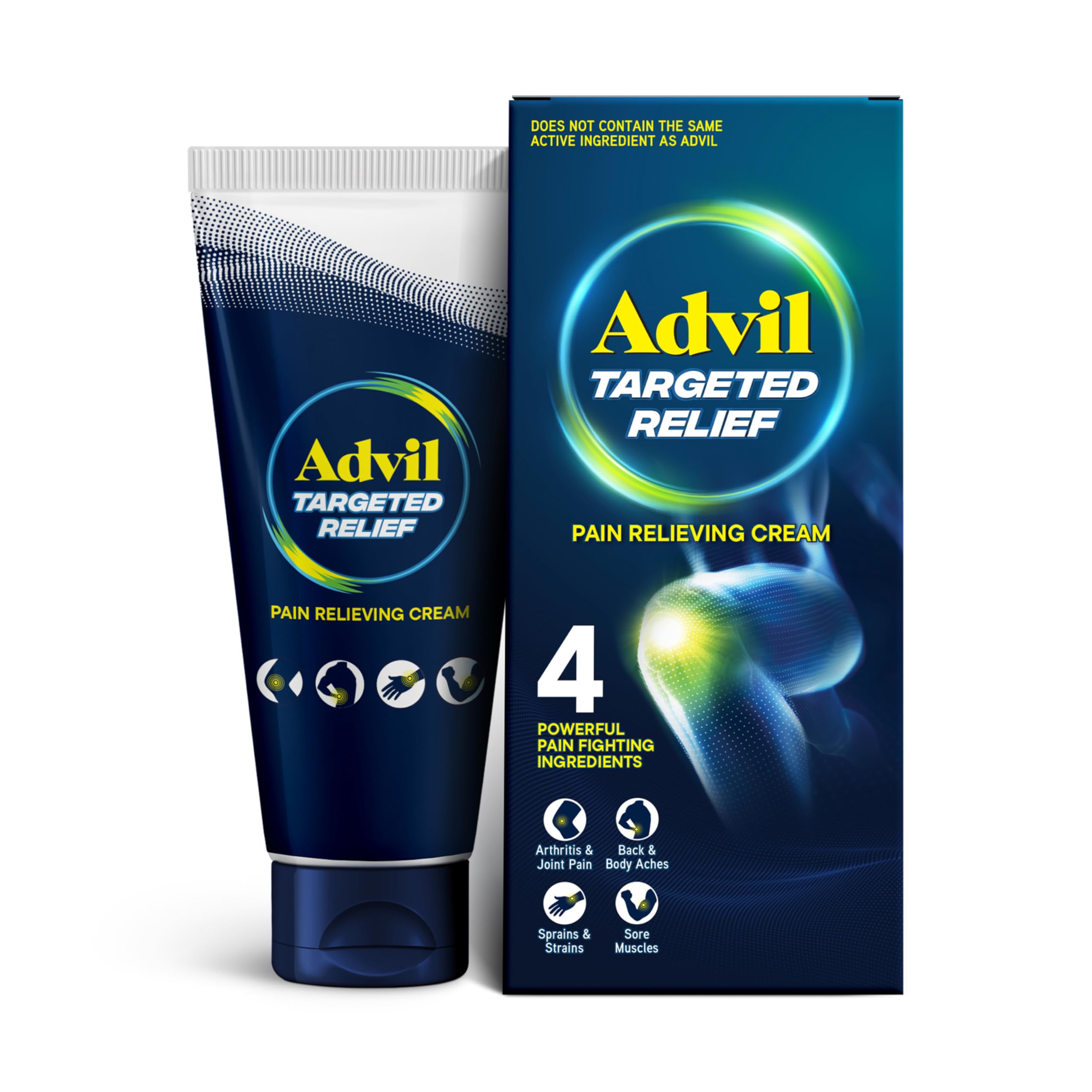 Advil Targeted Relief Pain Relieving Cream, Up to 8 Hours of Powerful Relief of Minor Arthritis Pain, Joint Pain, Lower Back Pain and Muscle Pain - 2.3 oz Advil Au supplements