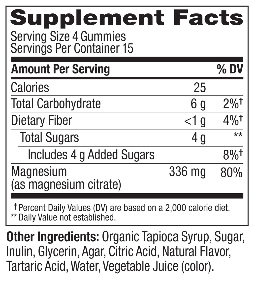 OLLY Relaxing Magnesium Gummies, Supports Muscle Relaxation*, Magnesium Citrate, Raspberry Lavender Flavor, 15 Day Supply - 60 Count