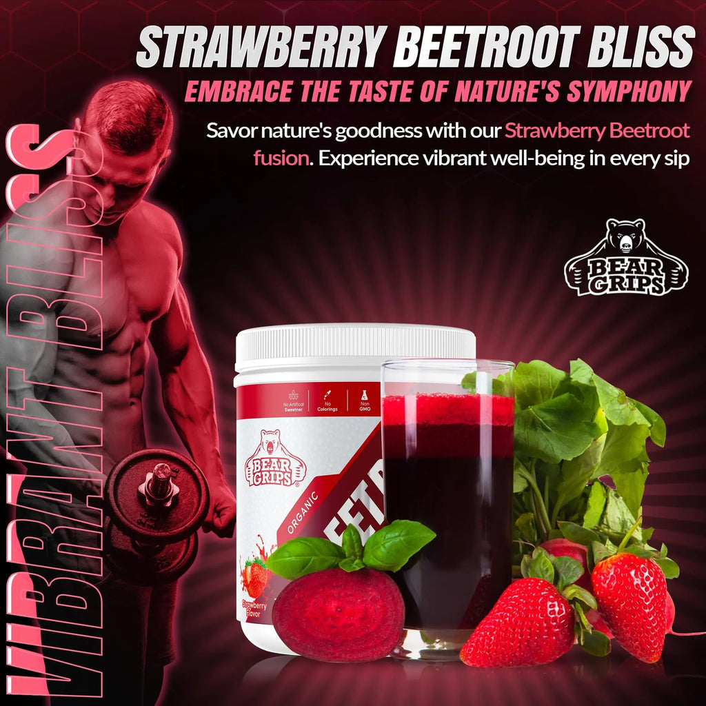 Organic Beet Root Powder - Nitric Oxide Supplement Super Food Beets Supplements Bear Grips Au supplements
