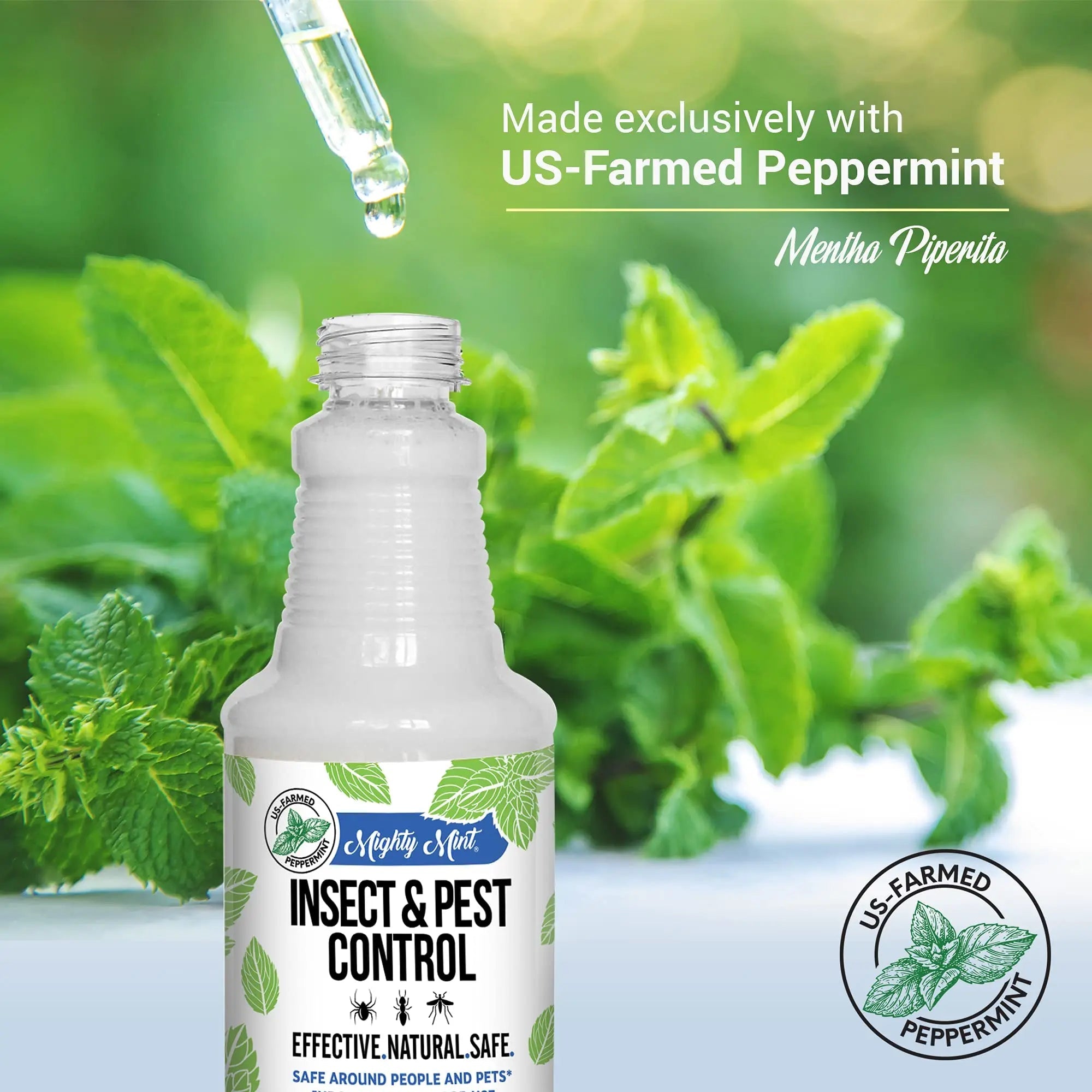 Mighty Mint 16 oz Peppermint Oil Insect & Pest Spray - for Spiders, Ants Mighty Mint Au supplements