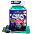 Lofux Magnesium Glycinate Gummies 400mg, Sugar Free Magnesium Gummies for Adults Women, Men, Chewable Supplement Gummy with L-Threonate, Vitamin D, B6, CoQ10