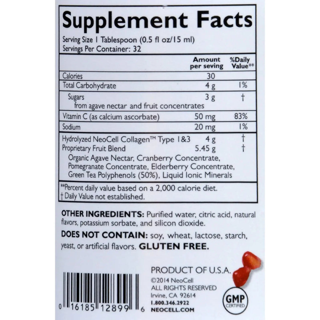 Collagen+C Pomegranate 16 Ounces Neocell Au supplements