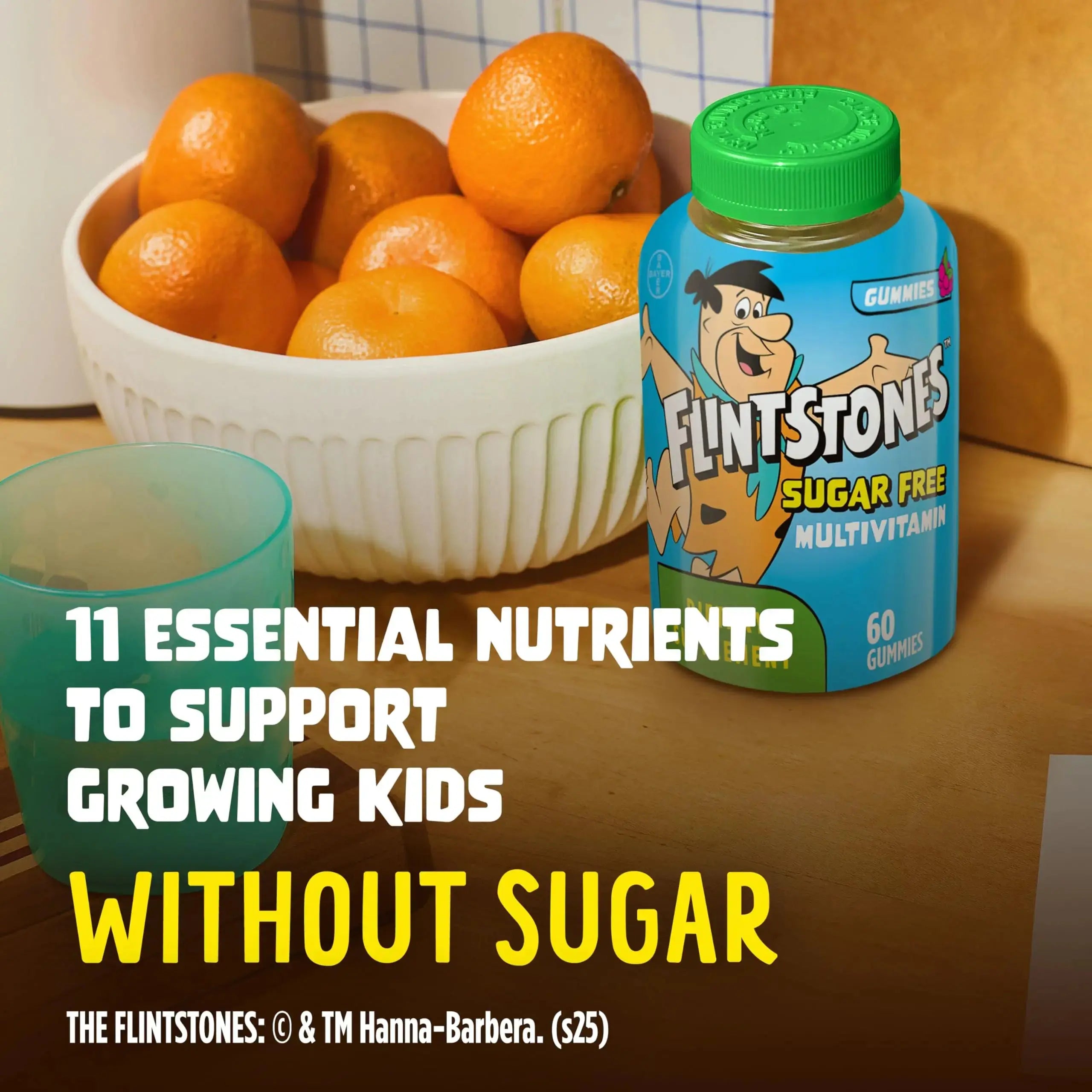 Flintstones Multivitamins for Kids, Sugar Free Kids Multivitamin Gummies, with Vitamins A, C, E, B6 & B12, Raspberry Flavored Gummy Vitamins, 60 Count Flintstones Vitamins Au supplements